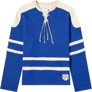 NIKE X BODE REC LACING KNIT DEEP ROYAL SWEATER FOR MEN AND WOMEN - Size M